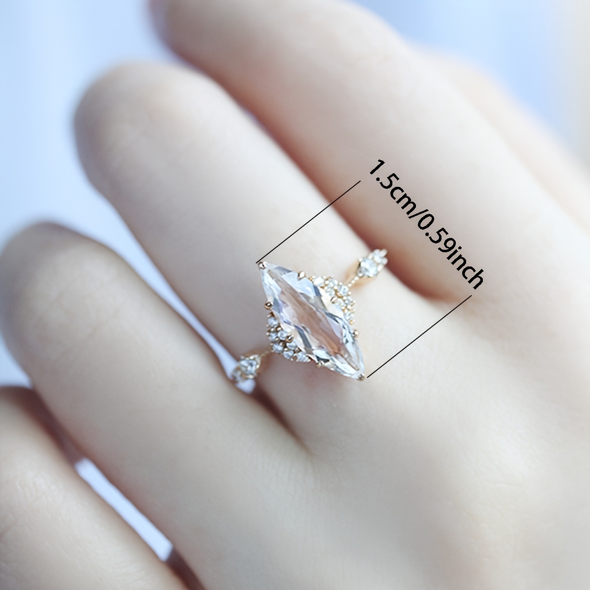 Women's S925 Sterling Silver Simple Design Elegant Ring, Gift